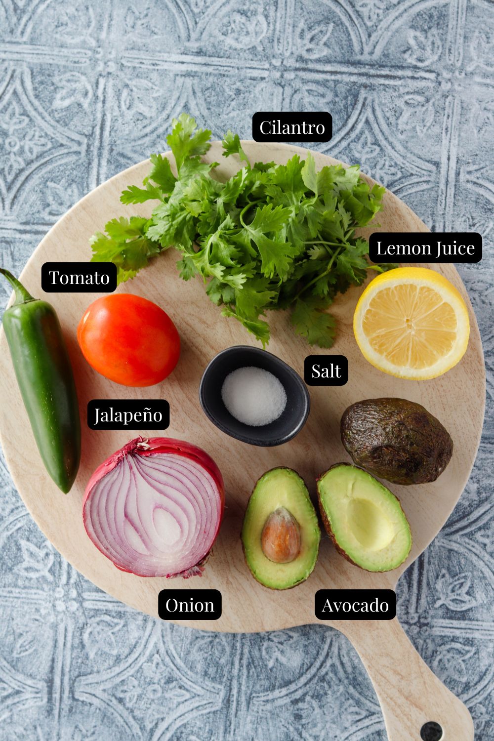 ingredients for guacamole