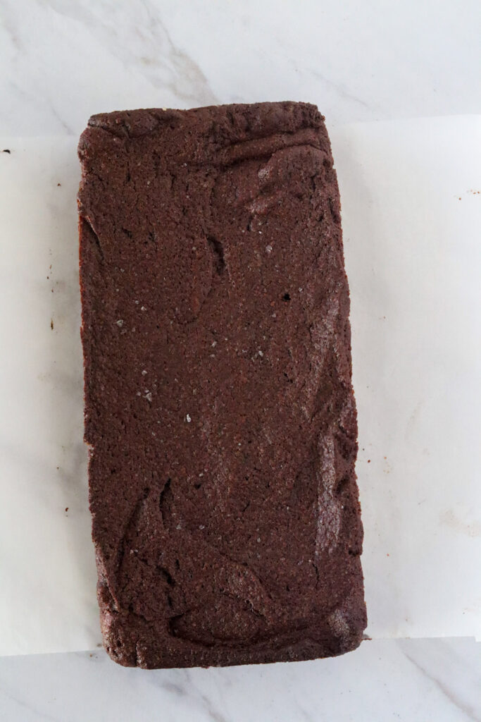 A picture of the browniie fully cooked and cooled