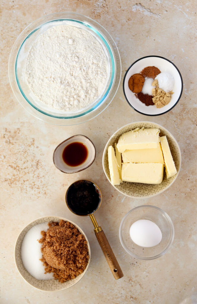 Ingredients for Ginger Molasses Cookies