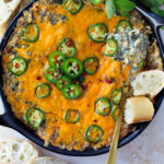 Baked jalapeño spinach dip