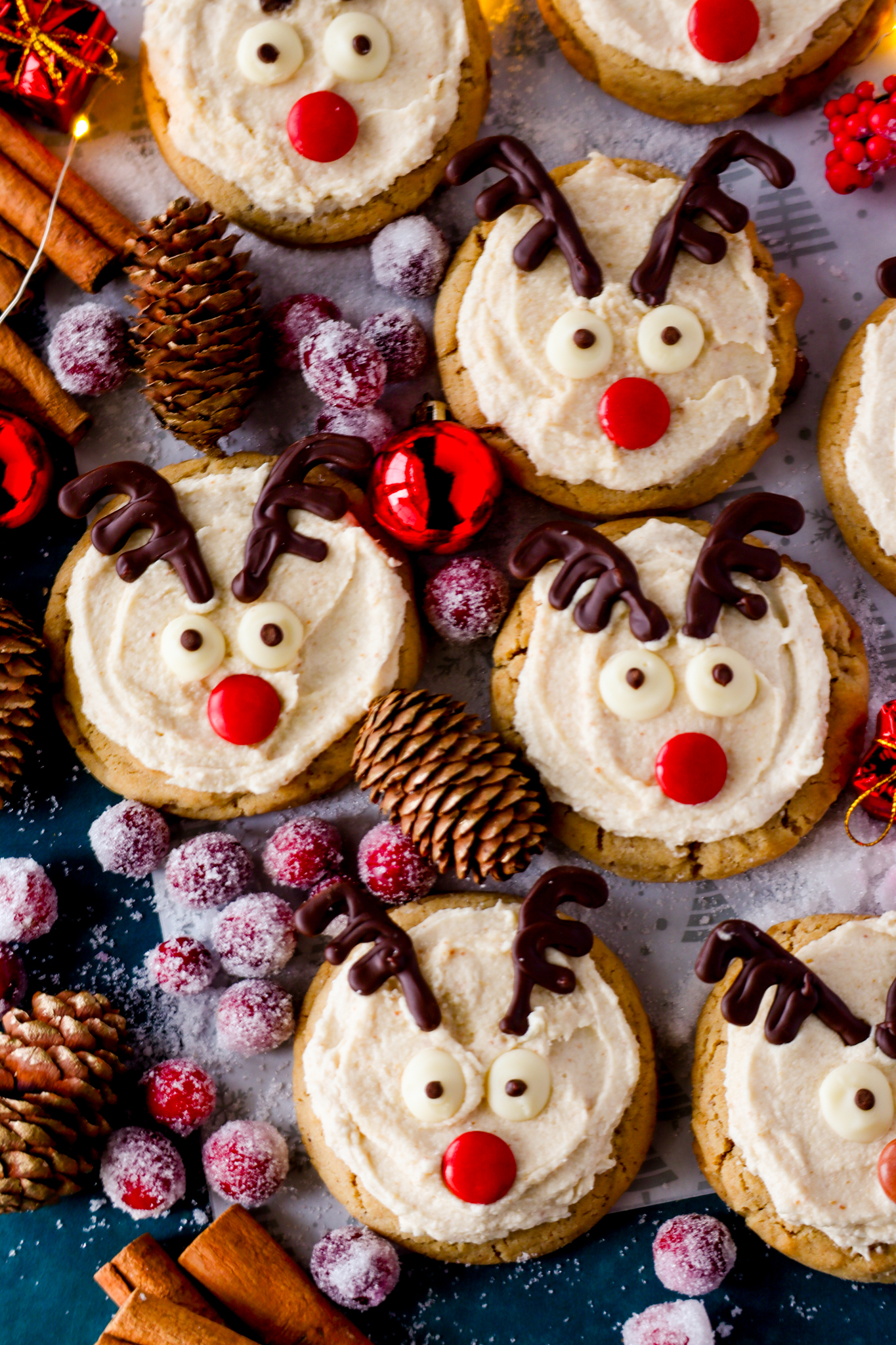 Brown Butter Reindeer Cookies