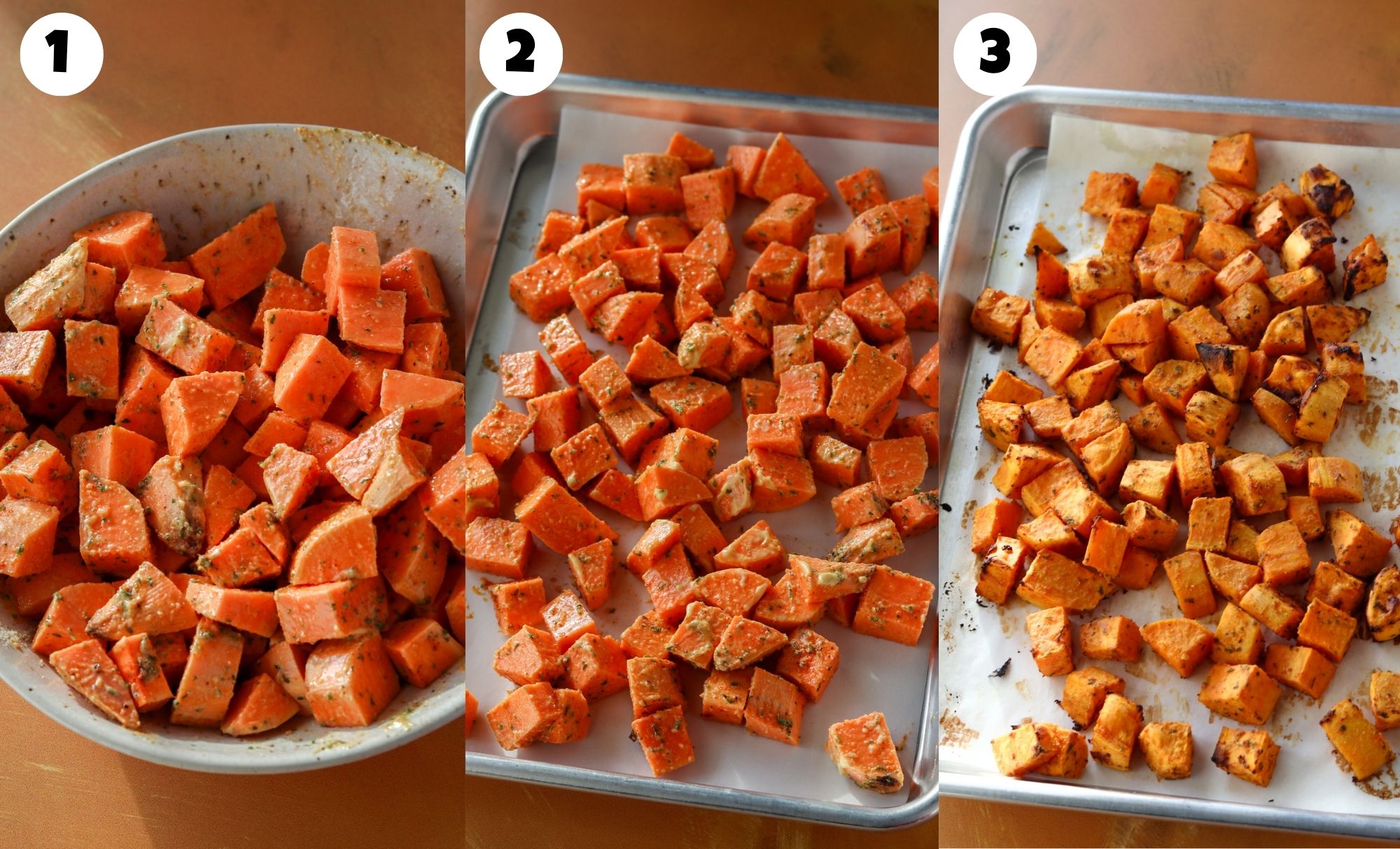 Sweet potato steps 