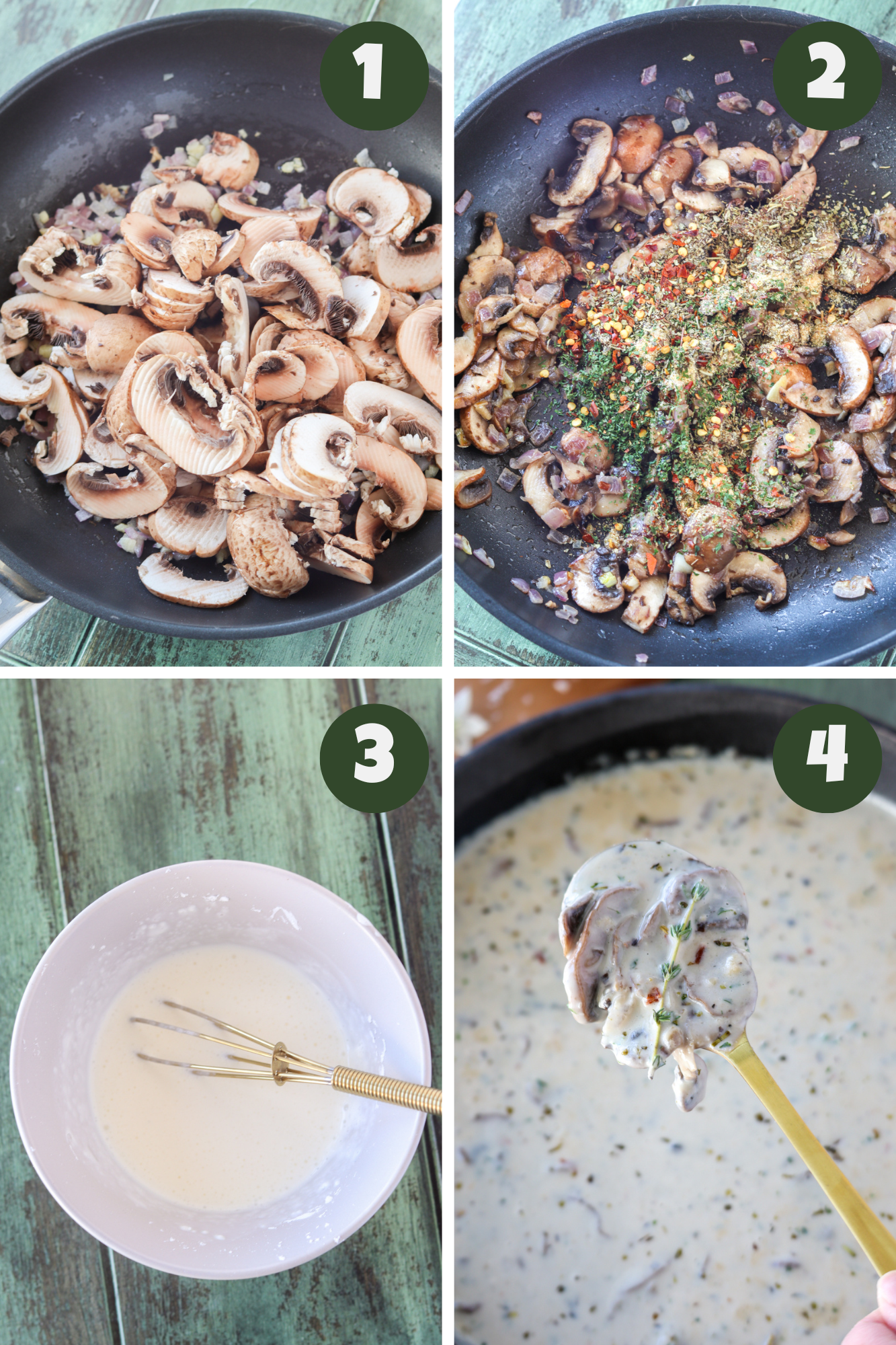 creamy mushroom sauce instructions